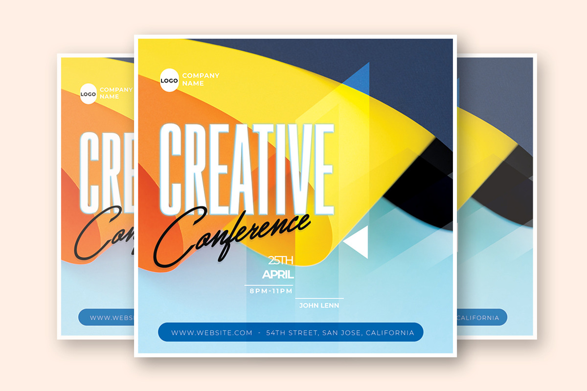 Creative Conference Flyer Template, a Flyer Template by What a Story (Photo 2 of 2)