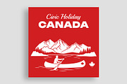 Canada Civic Holiday Banner Design, a Social Media Template by nandinigraphics (Thumbnail 2 of 3)