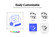 Animated File and Document Icons, an Outline Icon by Vectors Market (Thumbnail 3 of 8)