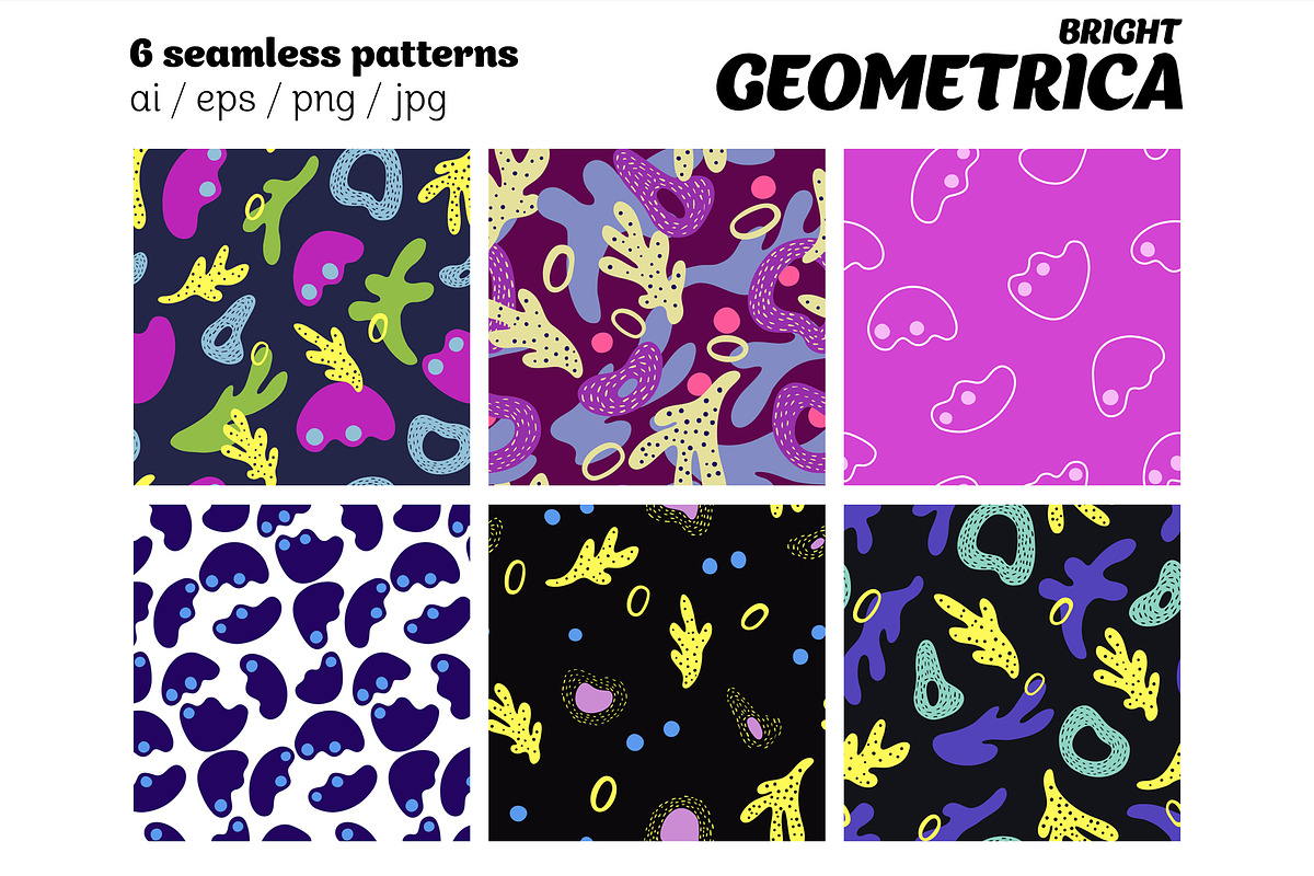 Bold Abstract Seamless Pattern Set, a Pattern Graphic by Asya Melkonyan Patterns (Photo 7 of 16)