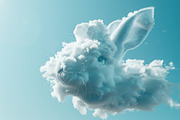 90 Clouds animals against a blue sky, an Animal Illustration by Handmadefont (Thumbnail 38 of 64)