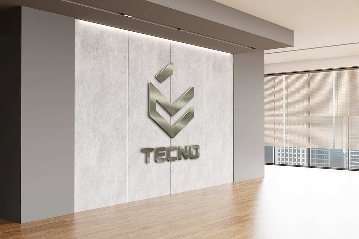 Metallic 3D Logo Wall Mockup, a Product Mockup by McLittle Stock (Photo 3 of 3)