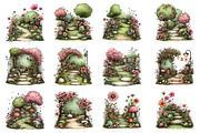 Spring Flowers Pathway Clipart, an Illustration by Dream Creation (Thumbnail 2 of 5)