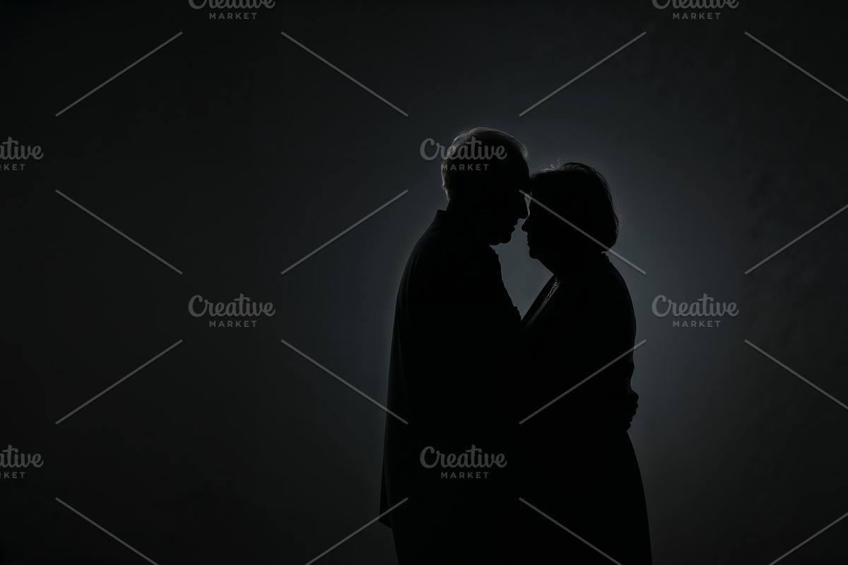 Embracing couple, an Illustration by wavebreak