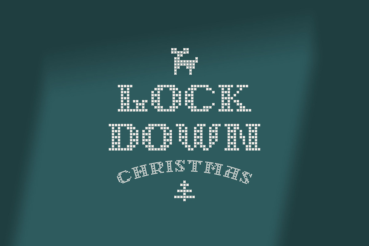 Lockdown Christmas - knitted fonts, a Font by kaer_shop (Photo 1 of 12)