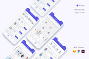 Civan - Find Doctor App UI Kit, an App Template by Betush (Thumbnail 1 of 6)