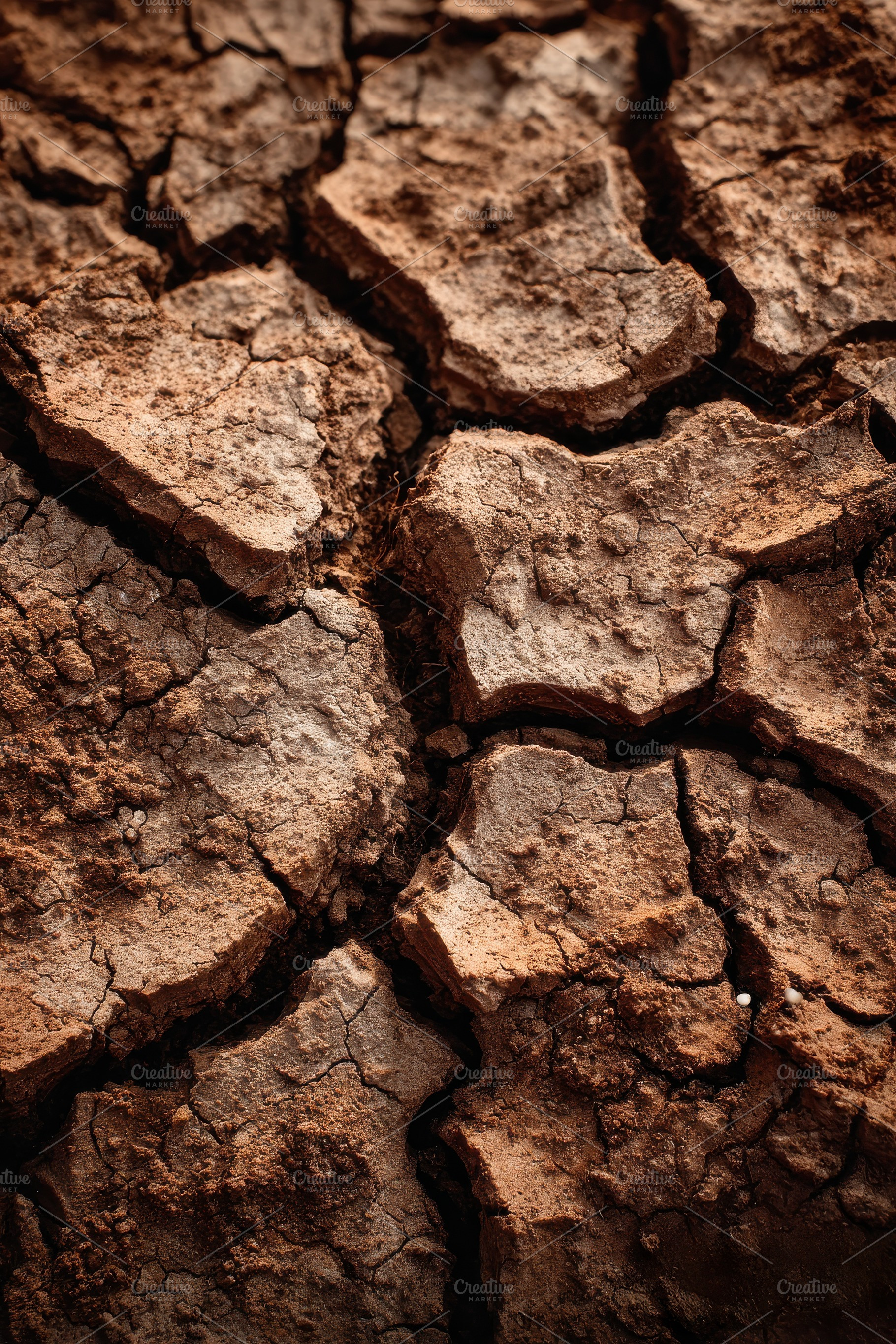Cracked Clay Soil Texture, a Photo by Virgo Studio
