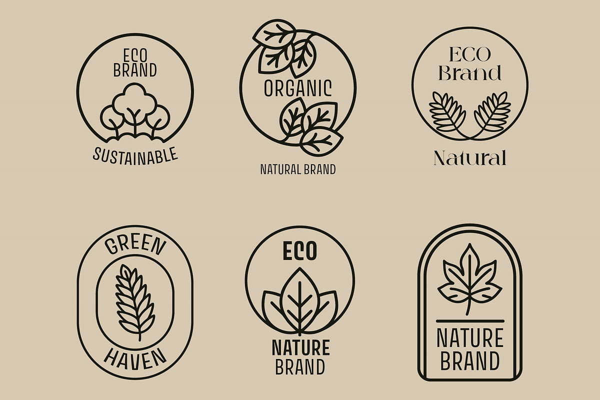 Organic Logo Set, a Templates & Theme by studiogstock (Photo 3 of 3)