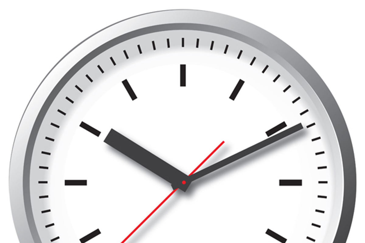Wall mounted digital clock. Vector i preview 2