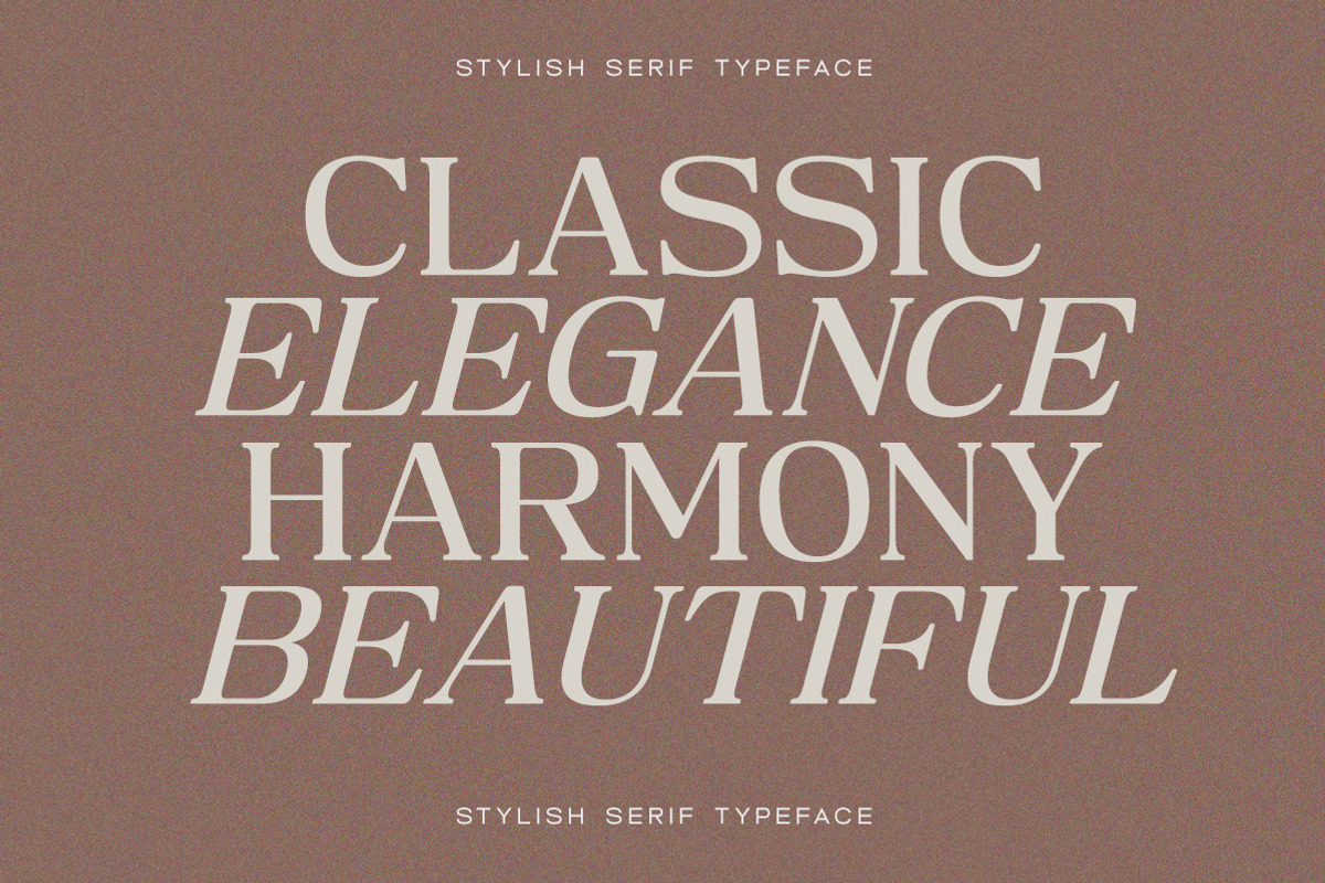 Mosaic Melodies - Stylish Serif, a Serif Font by Typeskets (Photo 4 of 11)