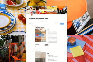 Home decor feed - Notion template, an App Template by Iasan Design