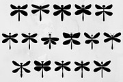 Dragonfly Silhouette SVG, an Animal Illustration by newminddesign (Thumbnail 1 of 3)