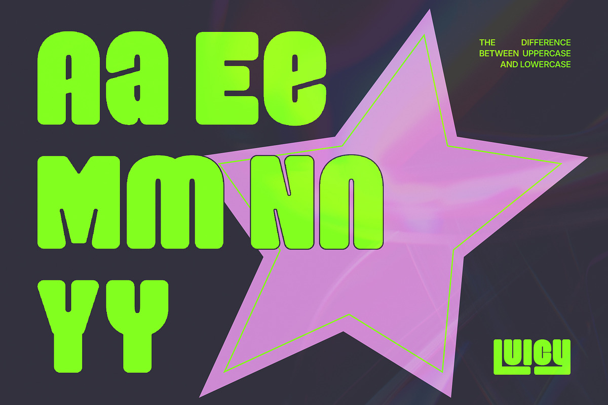Luicy – Bold Groovy Sans Serif Font, a Sans Serif Font by Inviline.co (Photo 3 of 15)
