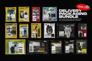 Delivery Packaging Mockup Bundle