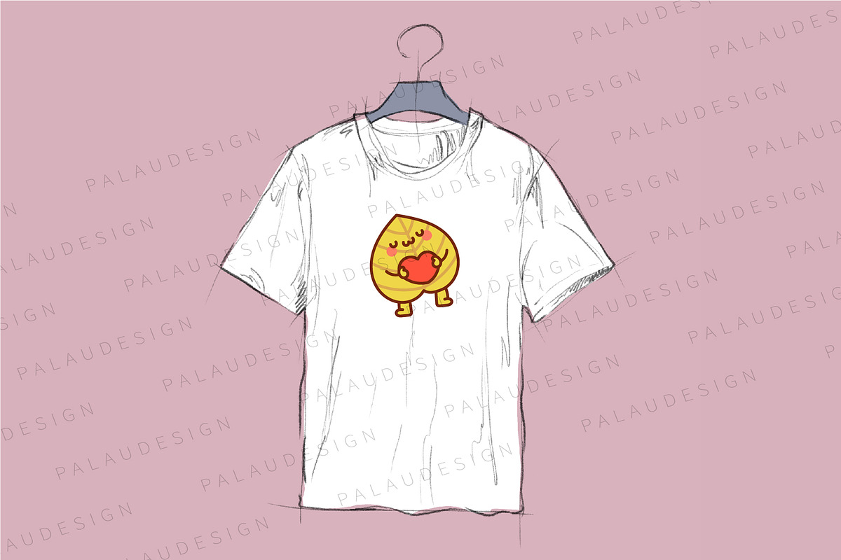 Cute Kawaii Autumn Leaf Character, a Seasonal Illustration by Palau (Photo 2 of 12)