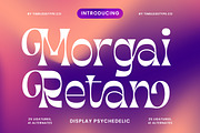 Morgai Retan Psychedelic Serif, a Serif Font by timelesstype.co (Thumbnail 1 of 20)