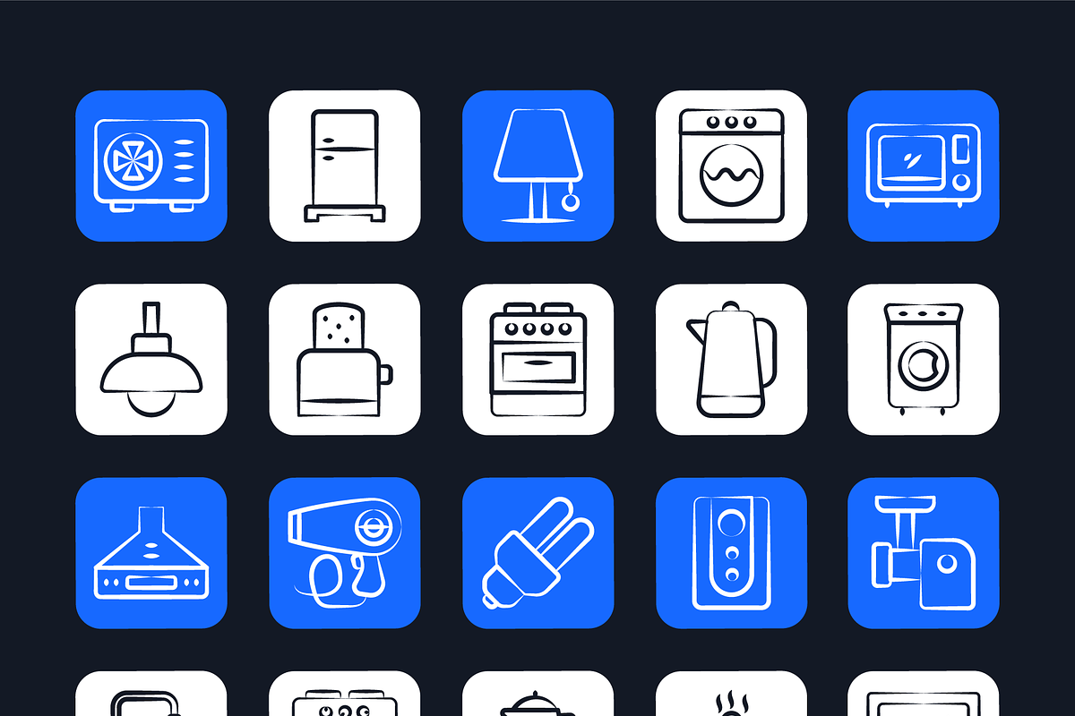 Electronics Icon Set, an Outline Icon by Brickclay (Photo 6 of 7)