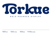 Torkue Bold Rounded Display Font, a Serif Font by Rasio Studio (Thumbnail 1 of 9)