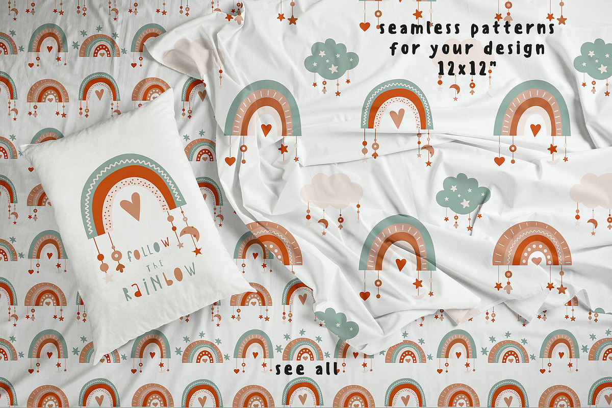 Boho bundle Nursery animals clipart, an Animal Illustration by Nursery Art (Photo 5 of 10)