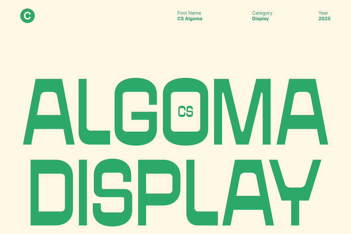 CS Algoma – Reverse Contrast Font, a Sans Serif Font by Craft Supply Co. (Photo 1 of 8)