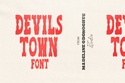 Devils Town | Vintage Horror Font, a Handwritten Font by Madeline ODonoghue Design (Thumbnail 1 of 11)