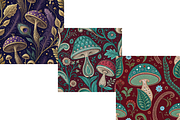 Maximalist Mushroom Tapestry Pattern, a Pattern Graphic by FloridPrintables (Thumbnail 3 of 12)