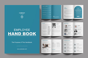 Employee Handbook Layout, a Brochure Template by ContestDesign