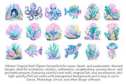 Tropical Reef Clipart Set, an Illustration by Libby Wishes (Thumbnail 2 of 4)