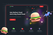 Restaurant Food Landing Page, a Marketing Template by Neha Guleria (Thumbnail 1 of 2)