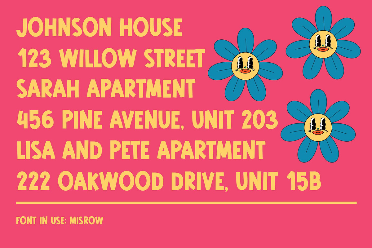 Misrow - Bold Playful Display Font, a Handwritten Font by Koplexs Studio (Photo 2 of 10)