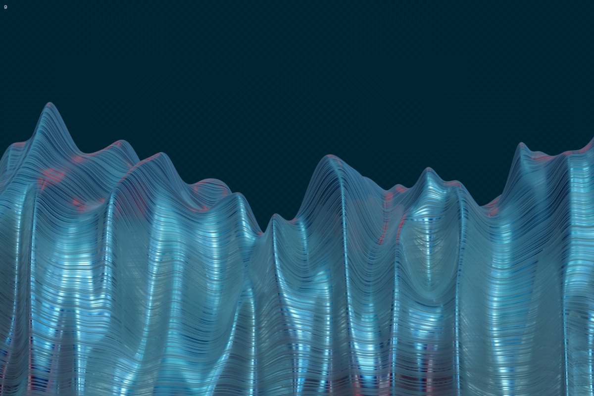 Abstract 3D Rendering of Soft Waves, a Wallpaper Graphic by BIBIART (Photo 12 of 13)