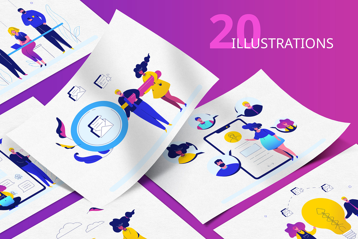 Business Illustration Kit, an UI Kit Template by Boyko Pictures (Photo 2 of 16)
