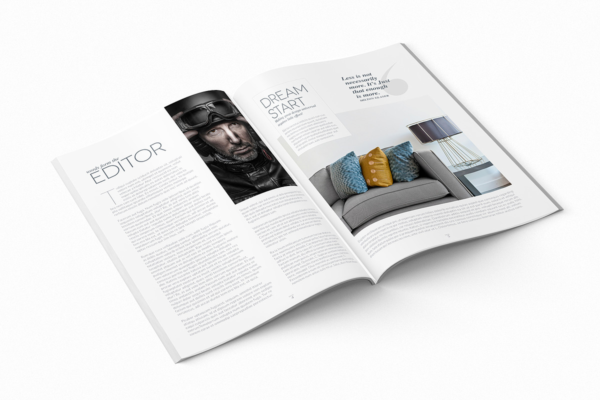 Magazine Template InDesign 13, a Magazine Template by Love Graphic Design (Photo 3 of 20)
