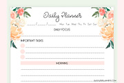 Daily Planner A5 Inserts, a Stationery Template by EasyLifePlanners (Thumbnail 4 of 4)