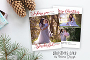Christmas Card Template, a Card Template by Rovena Design (Thumbnail 1 of 2)