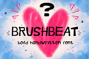 Brushbeat – Bold Handwritten Font, a Font by Kate Creative Studio (Thumbnail 1 of 7)