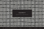 Curvy Seamless Pattern Collection, a Pattern Graphic by Curly_Pat (Thumbnail 1 of 10)