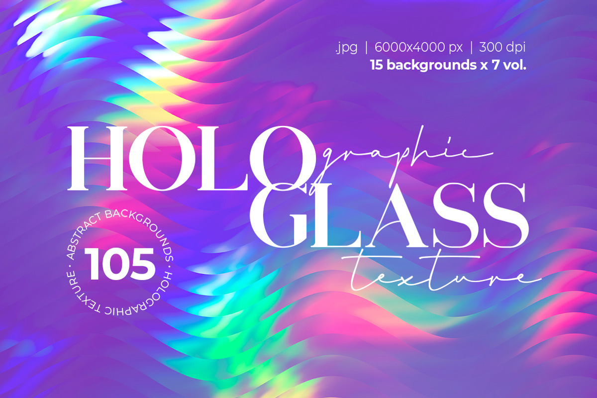 Holographic Glass. Abstract Texture, a Texture Graphic by Julie&Taily (Photo 1 of 27)