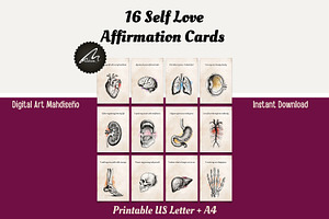 Valentine Self Love Affirmation Card