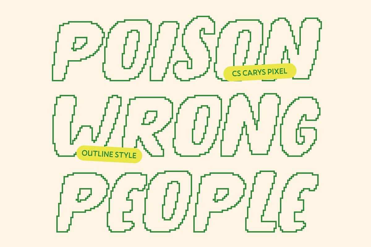 CS Carys Pixel, a Sans Serif Font by Craft Supply Co. (Photo 6 of 8)