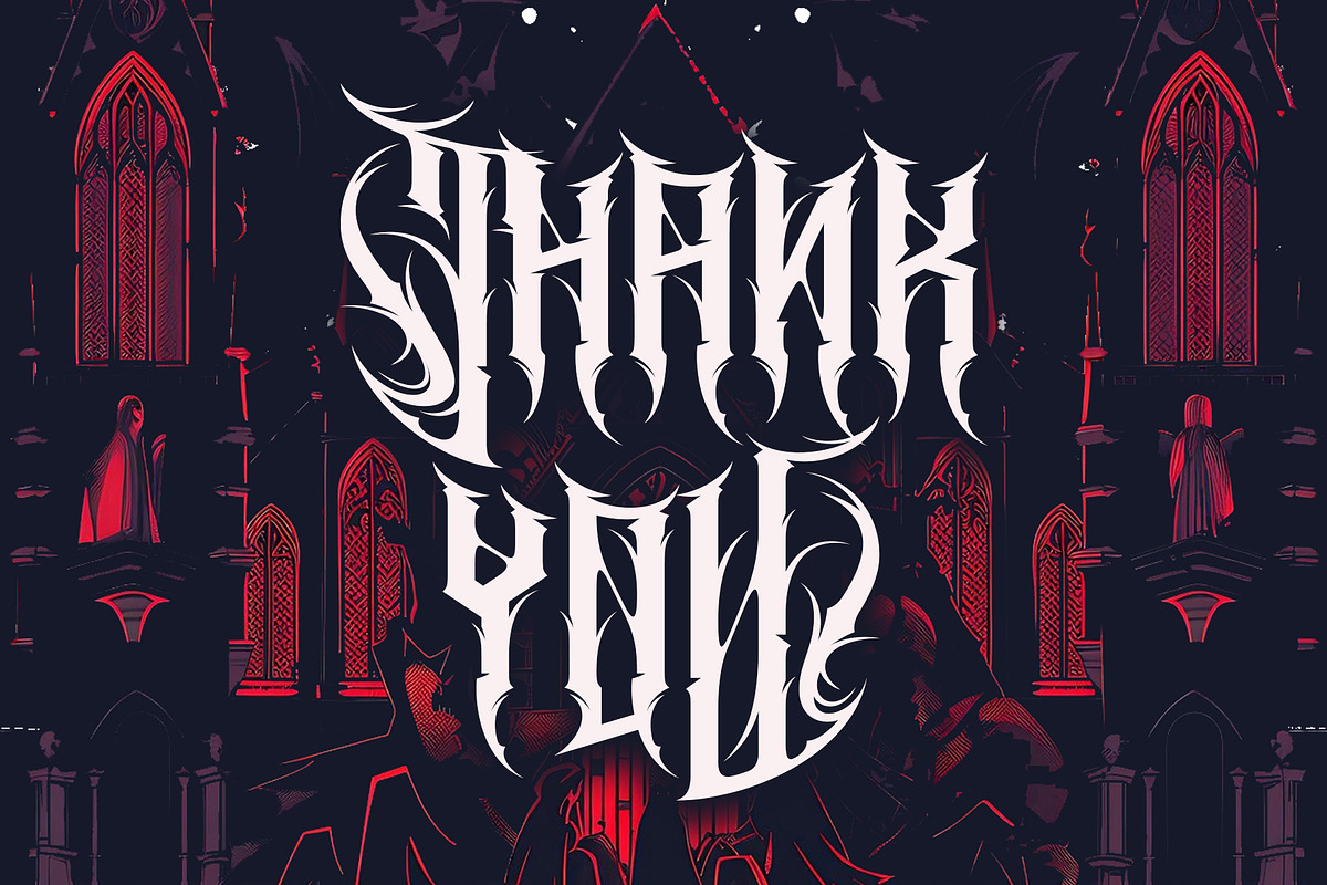 Cathedrave – Gothic Blackleter Font, a Blackletter Font by Letterara (Photo 15 of 15)