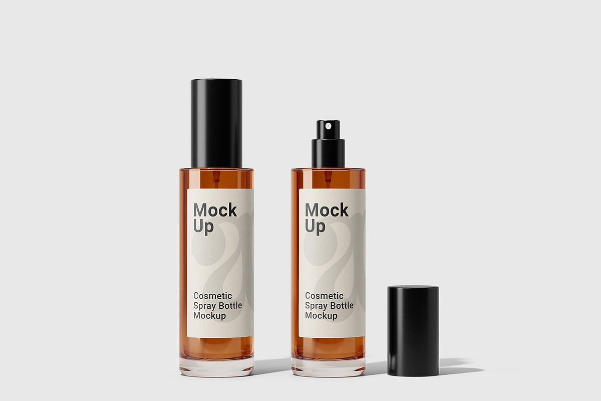 Cosmetic Spray Bottle Mockup, a Packaging Mockup by Akebareee (Photo 1 of 3)
