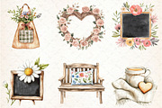 Rustic Mothers Day Clipart, an Illustration by Libby Wishes (Thumbnail 2 of 7)