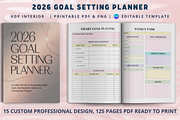 2026 Goal Setting Planner, a Design Template by Book2bees (Thumbnail 1 of 4)
