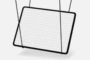 Hanging Tablet Screen Mockup, an iPad Mockup by graphypix (Thumbnail 4 of 4)