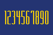 Mr. Snappy Numeral Set, a Serif Font by Port Design Company (Thumbnail 2 of 6)