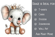 Safari Animals Clipart, an Illustration by Pixels.Craft (Thumbnail 3 of 6)