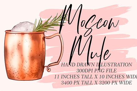 Moscow Mule Illustration, a Graphic by 1801Prints