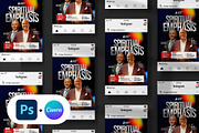Spiritual Church Flyer Portrait, a Social Media Template by Vintage Impressions (Thumbnail 4 of 6)