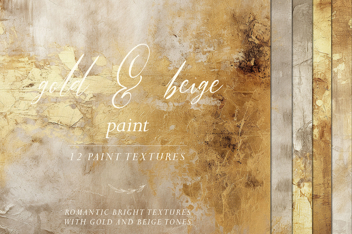 Beige & Gold Paint Textures - JPG, a Background Graphic by PixelJungle (Photo 1 of 4)